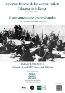 El 15 de abril arranca el ciclo de conferencias 'A noventa años de la Guerra Civil en Talavera de la Reina'
