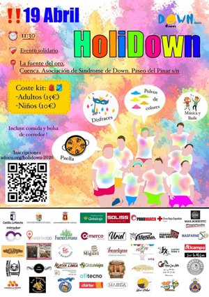 El Festival Holidown de Cuenca unirá deporte, ocio e integración para visibilizar el Síndrome de Down el 19 de abril