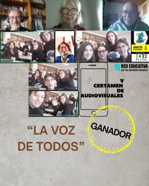 El IES 'Pintor Rafael Requena' de Caudete, ganador del Certamen por los Derechos Humanos de Amnistía Internacional