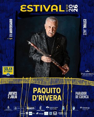El saxofonista cubano Paquito D'Rivera actuará el 2 de julio en Estival Cuenca