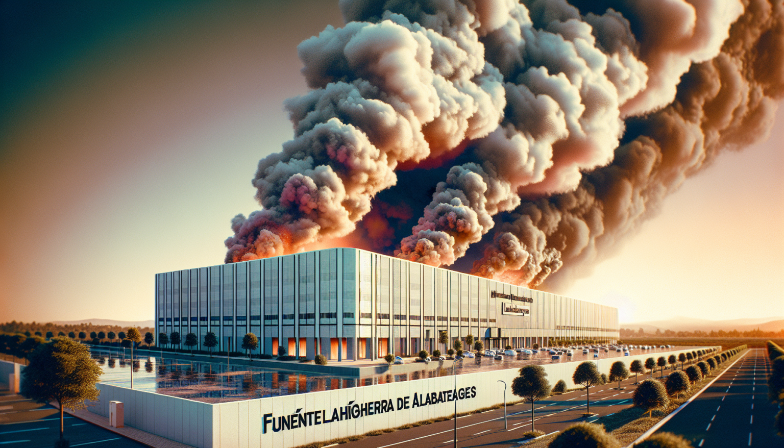 Extinguido el incendio de plásticos en una nave en Fuentelahiguera de Albatages (Guadalajara)