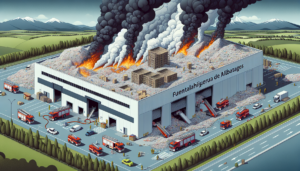 Un incendio de plásticos en una nave en Fuentelahiguera de Albatages (Guadalajara) se salda sin heridos