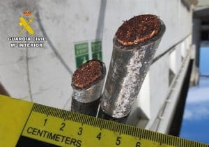 Investigan a tres personas por el robo y hurto de cable de cobre en Pozo Cañada