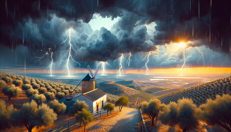 Previsión meteorológica para este miércoles en Castilla-La Mancha: lluvias fuertes en la tarde, acompañadas de tormenta