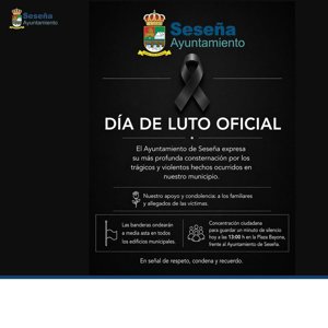 Seseña convoca un minuto de silencio y decreta un día de luto tras el posible asesinato machista de este jueves