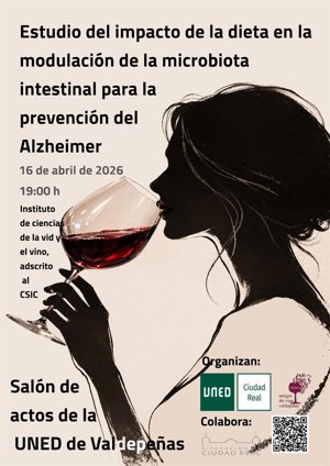 Valdepeñas acoge el miércoles una conferencia sobre el impacto de la microbiota intestinal para prevenir el Alzheimer