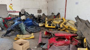 VÍDEO: Seis detenidos en Erustes en una operación contra una banda acusada de 22 robos de piezas de vehículos