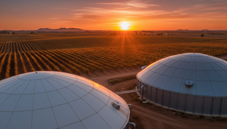 Plantas de biometano y vinazas del sector vitivinicola en Castilla-La Mancha
