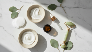 Rutina coreana de skincare con sérum facial y cremas hidratantes en oferta primavera Amazon