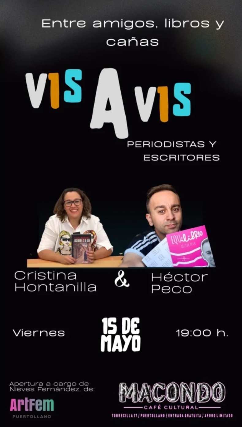 Encuentro Literario: Presentación de 'La Chimenea Cuadrá' y Diálogo Inspirador entre Cristina Hontanilla y Héctor Peco en el Fin de Semana Cultural 1