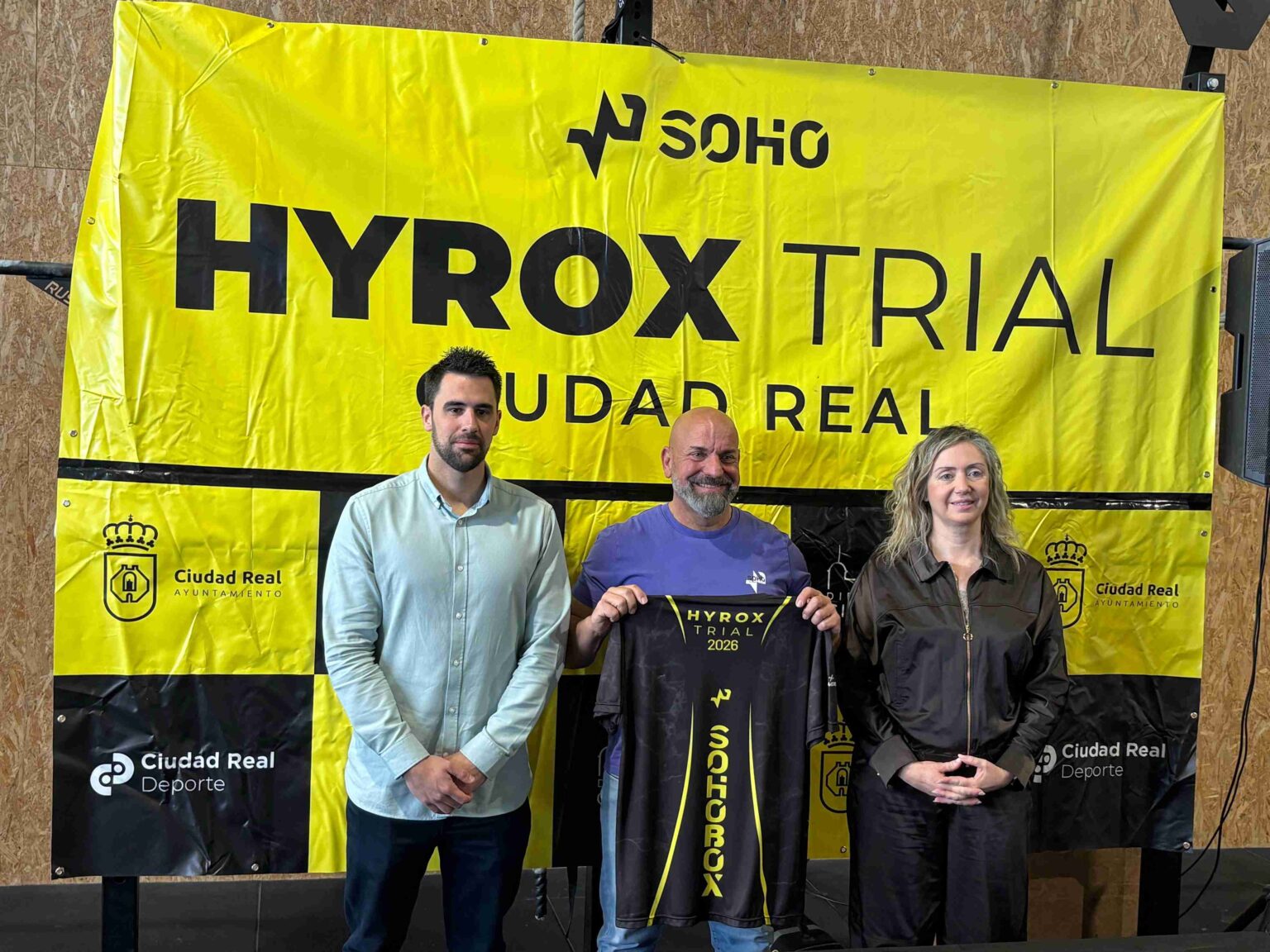 Participantes en el II Hyrox Trial de Soho en el Polideportivo Rey Juan Carlos I de Ciudad Real