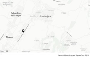 Cuatro heridos en una colisión entre un camión y un turismo en la A-2 en Guadalajara