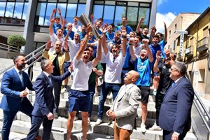 El Calvo Sotelo de Puertollano recibe el reconocimiento institucional tras su ascenso a Segunda Federación