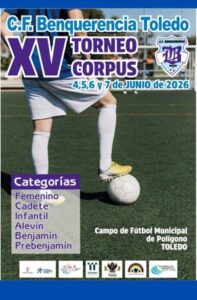 El XV Torneo Corpus de Fútbol se celebrará el 4, 5, 6 y 7 de junio en el campo de fútbol de Santa María de Benquerencia