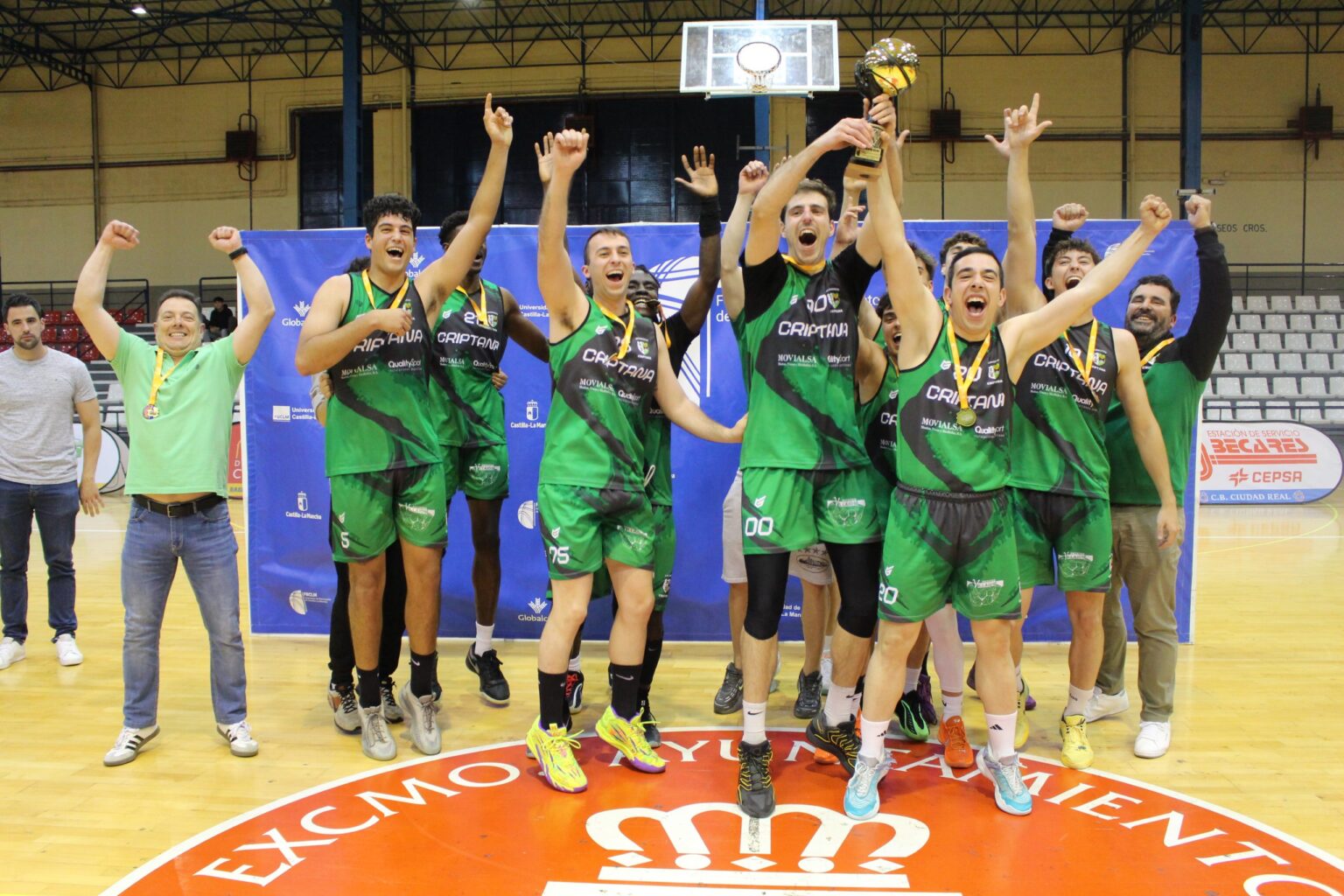 Final de la 1ª Nacional de baloncesto de Castilla-La Mancha 2025-26 en el Pabellón Puerta de Santa María de Ciudad Real