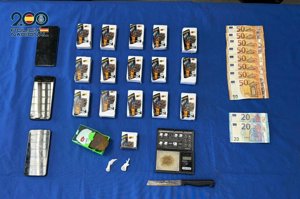 La Policía Nacional incauta 1.659 gramos de hachís y desmantela un punto negro de venta en Talavera