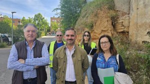 Las obras del muro del Multiusos arrancan en Guadalajara para acabar con los desprendimientos