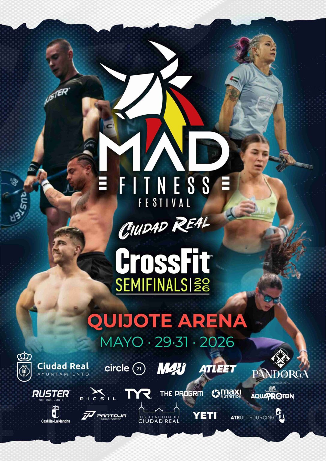 Cartel del MAD Fitness Festival CrossFit Semifinals 2026 en Ciudad Real