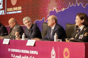 Marlaska defiende ante Interpol una respuesta global al blanqueo y el narcotráfico para que no "erosionen instituciones"