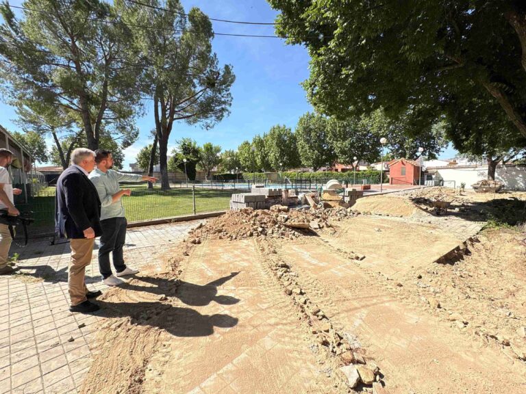 Obras de renovación en la piscina y parque infantil del Puerta de Santa María de Ciudad Real