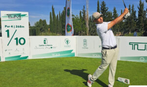 Sigot López durante la primera jornada del IV Open de Ciudad Real, donde firmó una tarjeta histórica de 59 golpes