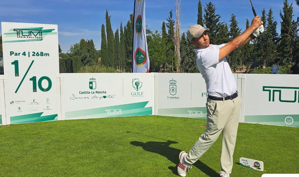 Sigot López durante la primera jornada del IV Open de Ciudad Real, donde firmó una tarjeta histórica de 59 golpes