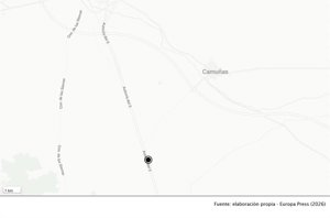 Tres mujeres heridas en un accidente en cadena en la A-4 a su paso por Camuñas