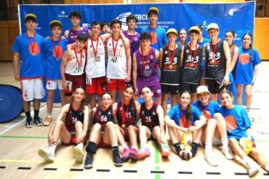 Partido de la Liga 3x3 FBCLM U13-U15 en la Fábrica de Armas de Toledo