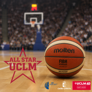Cartel del All Star UCLM 2026 en el Pabellón Puerta de Santa María de Ciudad Real