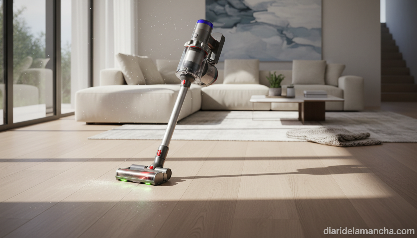 Aspiradora sin cable Dyson V12 Origin en salón moderno