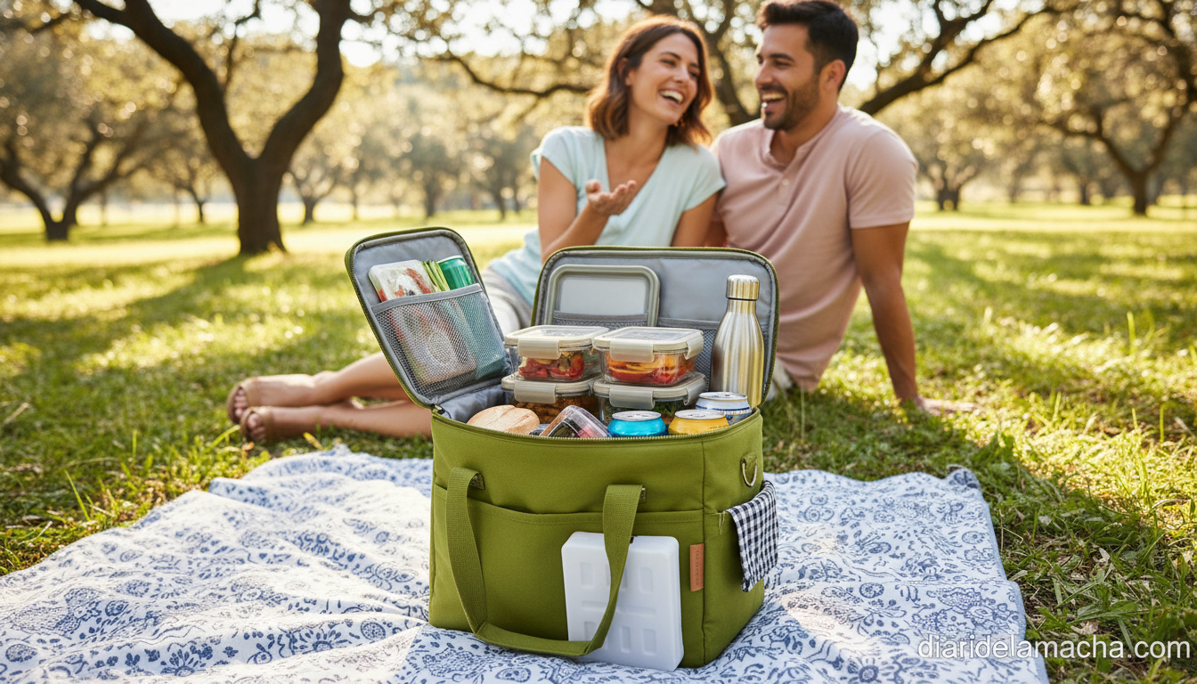 Bolsa porta alimentos térmica XL para picnic y playa