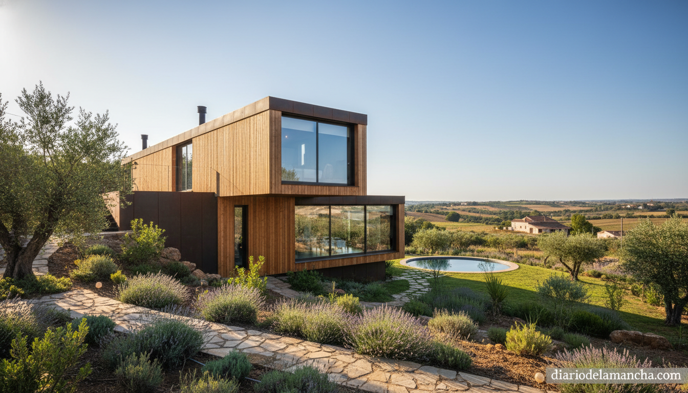 10 casas prefabricadas disponibles en Amazon por menos de 20.000 euros y acabados premium 1 Casa prefabricada modular moderna en jardín verde