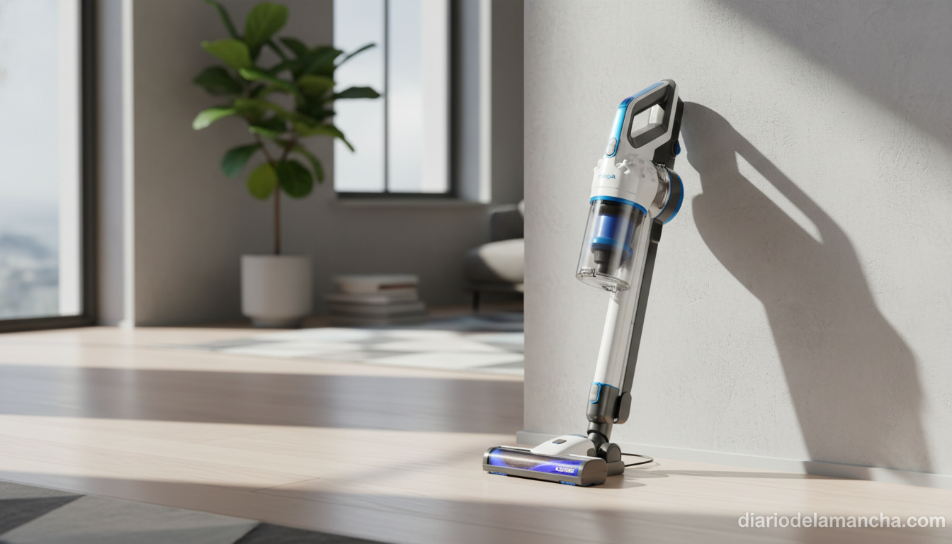 Cecotec Conga Thunderbrush 560 aspirador vertical en salón moderno