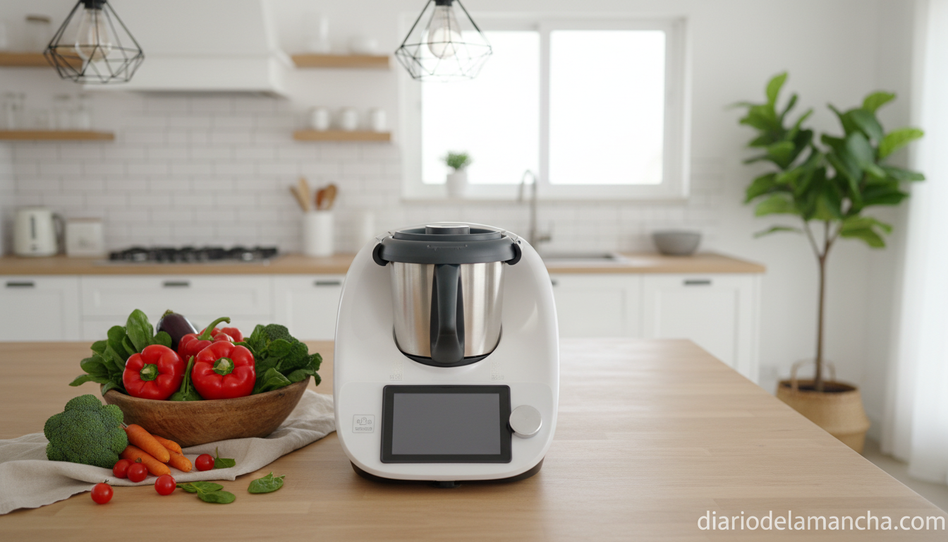 Robot de cocina multifuncional 37 en 1: tu aliado perfecto en la cocina 1 robot de cocina multifuncional Cecotec Mambo Touch en cocina moderna