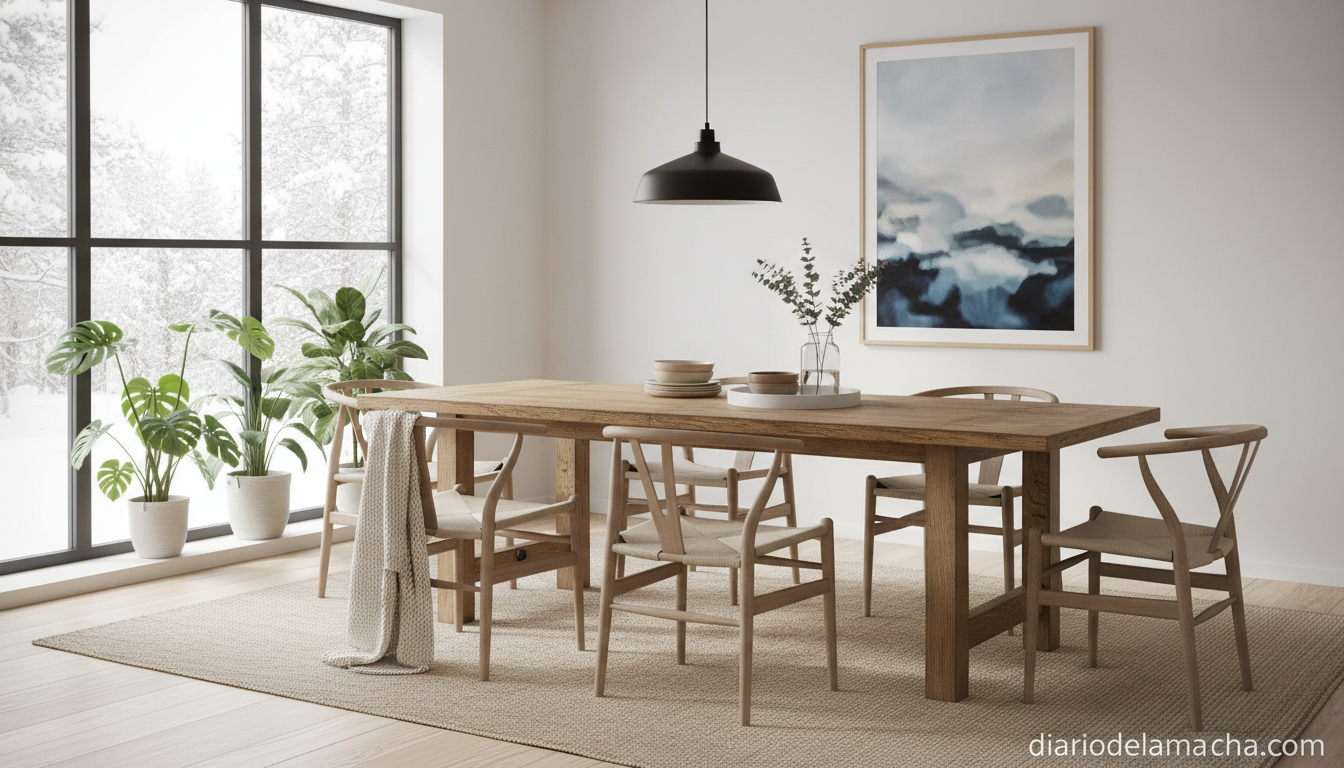 Renueva tu comedor en febrero con 6 conjuntos de mesas y sillas de Ikea 1 Conjunto de mesa y sillas de comedor estilo nórdico moderno