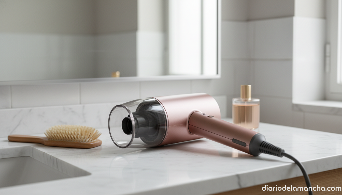 Dyson mejora su secador inteligente: la innovación que redefine la experiencia de secado y cuidado del cabello 1 Dyson Supersonic Nural secador de pelo inteligente en baño moderno