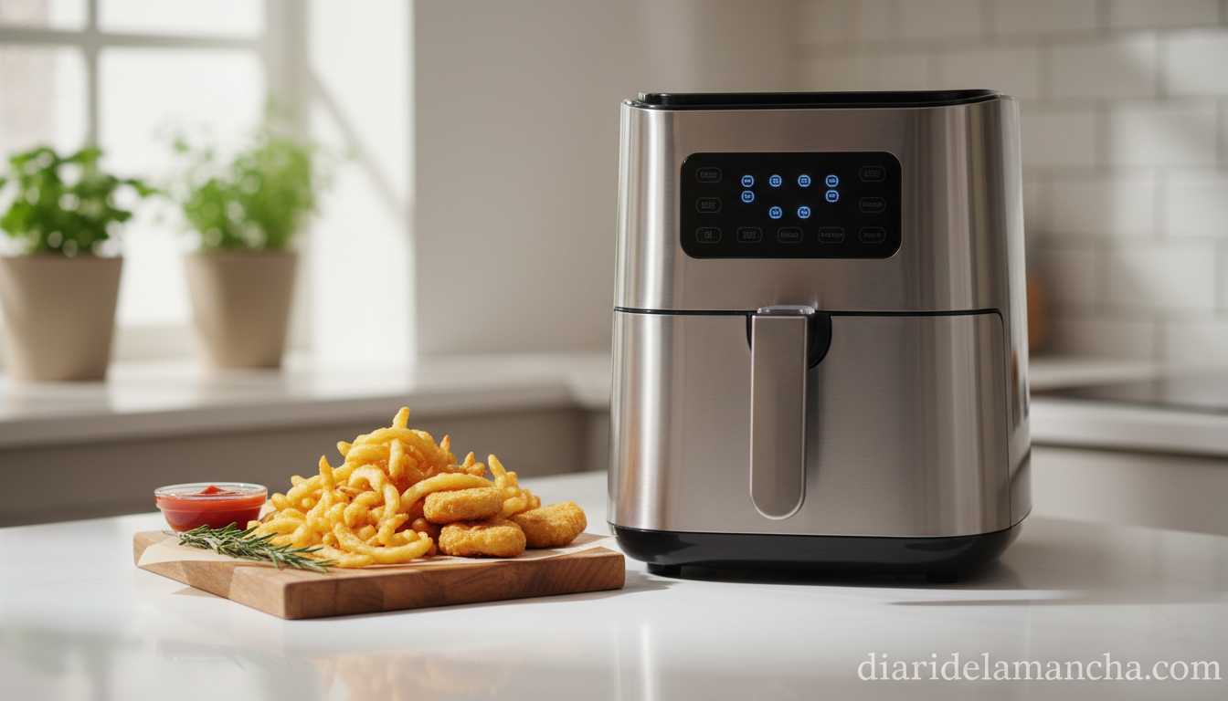 Freidora de aire Russell Hobbs en cocina moderna