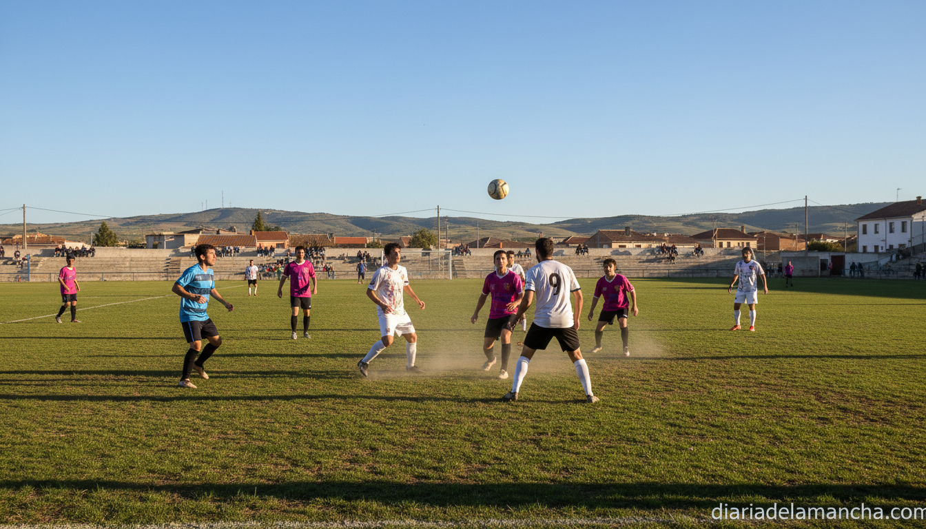 Partido de fútbol regional en la provincia de Ciudad Real