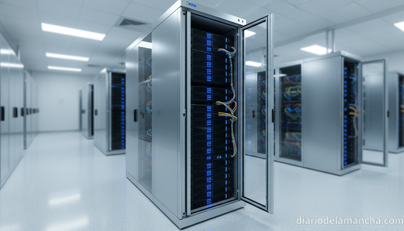 Guía comparativa: cómo elegir la mejor opción para contratar según tu proyecto 2 Servidores de hosting web en centro de datos moderno