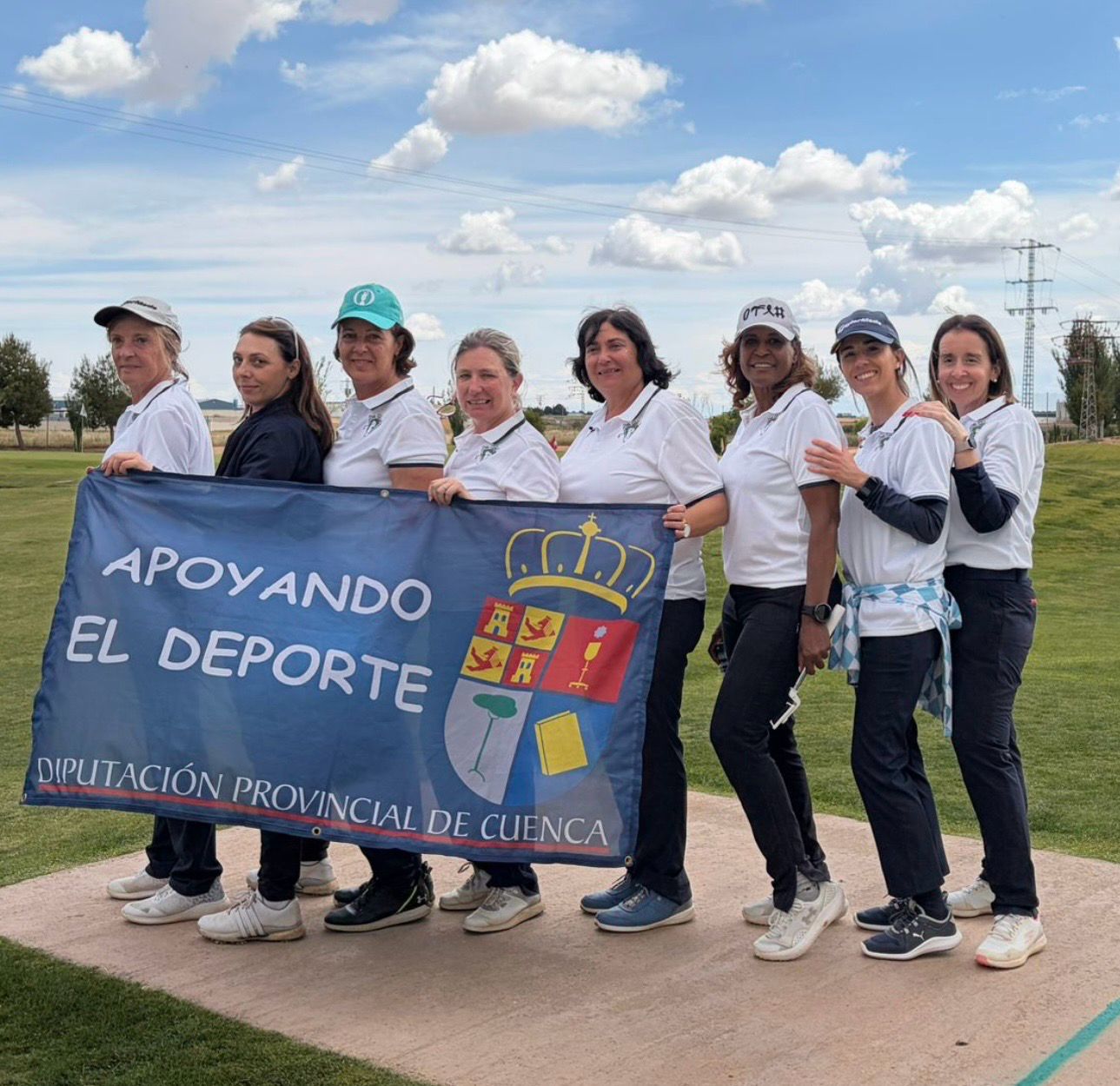 Jugadoras de golf durante la tercera jornada de la Liga Femenina por Equipos de Castilla-La Mancha 2026 en el campo de La Roda