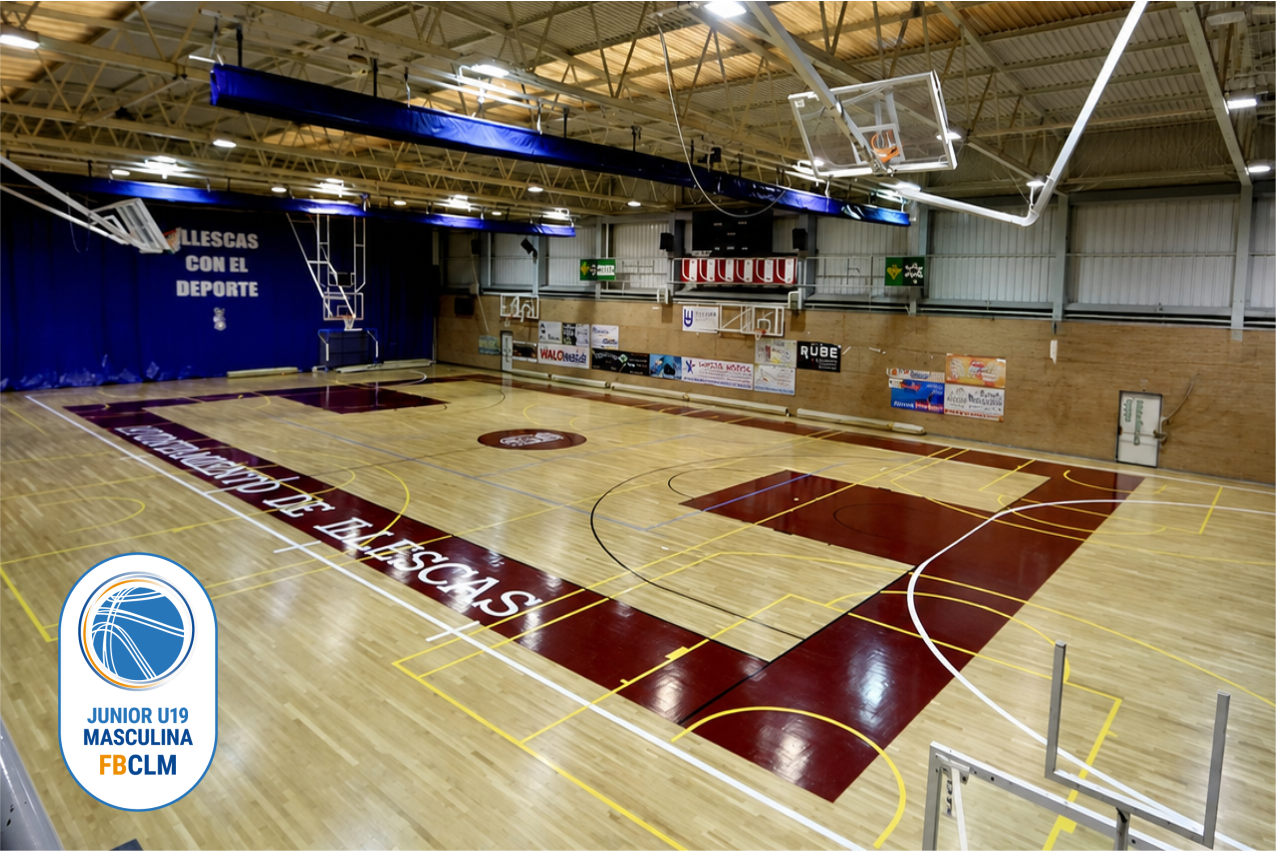 Pabellón Municipal del Parque de Illescas sede de la fase final Liga Junior U19 masculina baloncesto CLM 2026