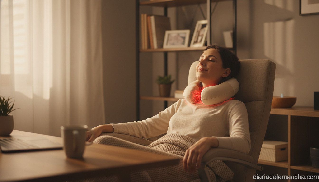 Klack, tu nuevo aliado: el masajeador Shiatsu con calor para olvidarte de los masajes profesionales 1 Masajeador Shiatsu cervical con calor para usar en casa y en el coche
