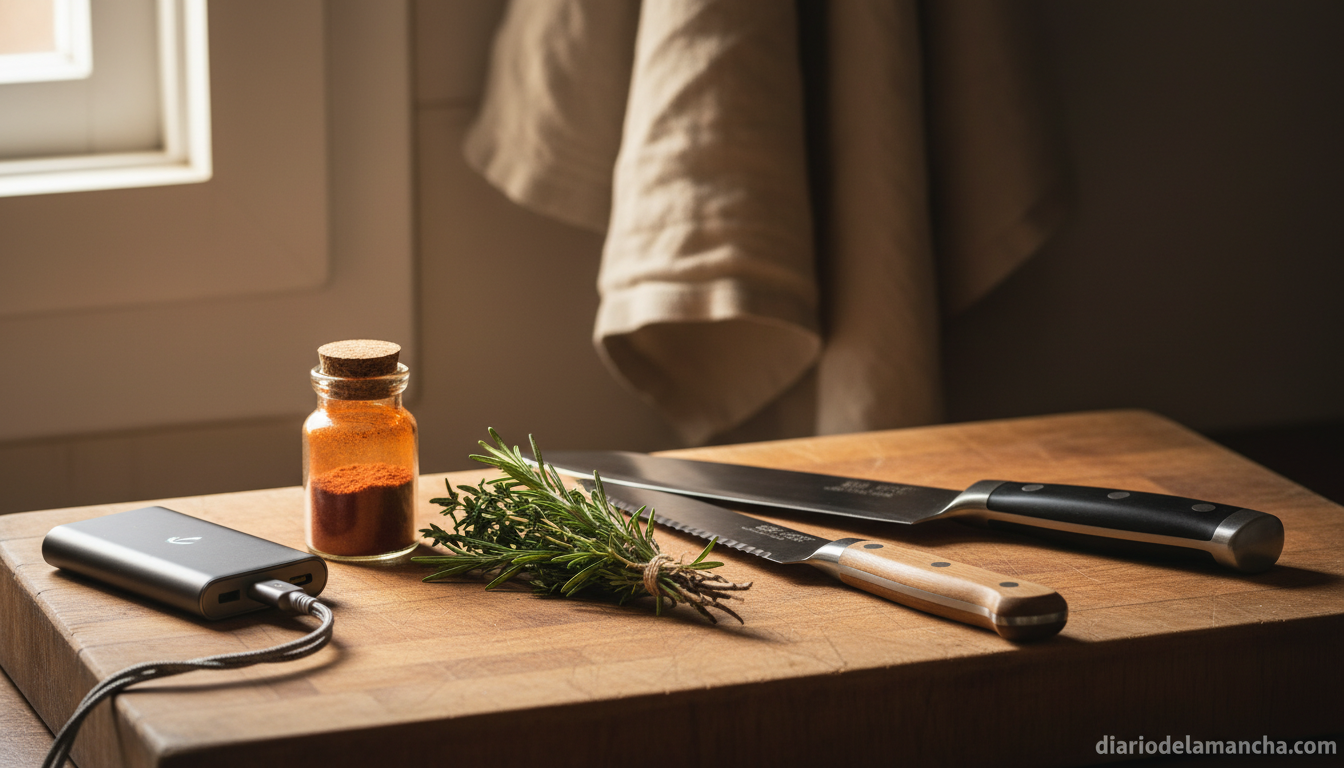 Cuchillos de cocina y batería externa, ejemplos de productos útiles por menos de 30 euros en Amazon