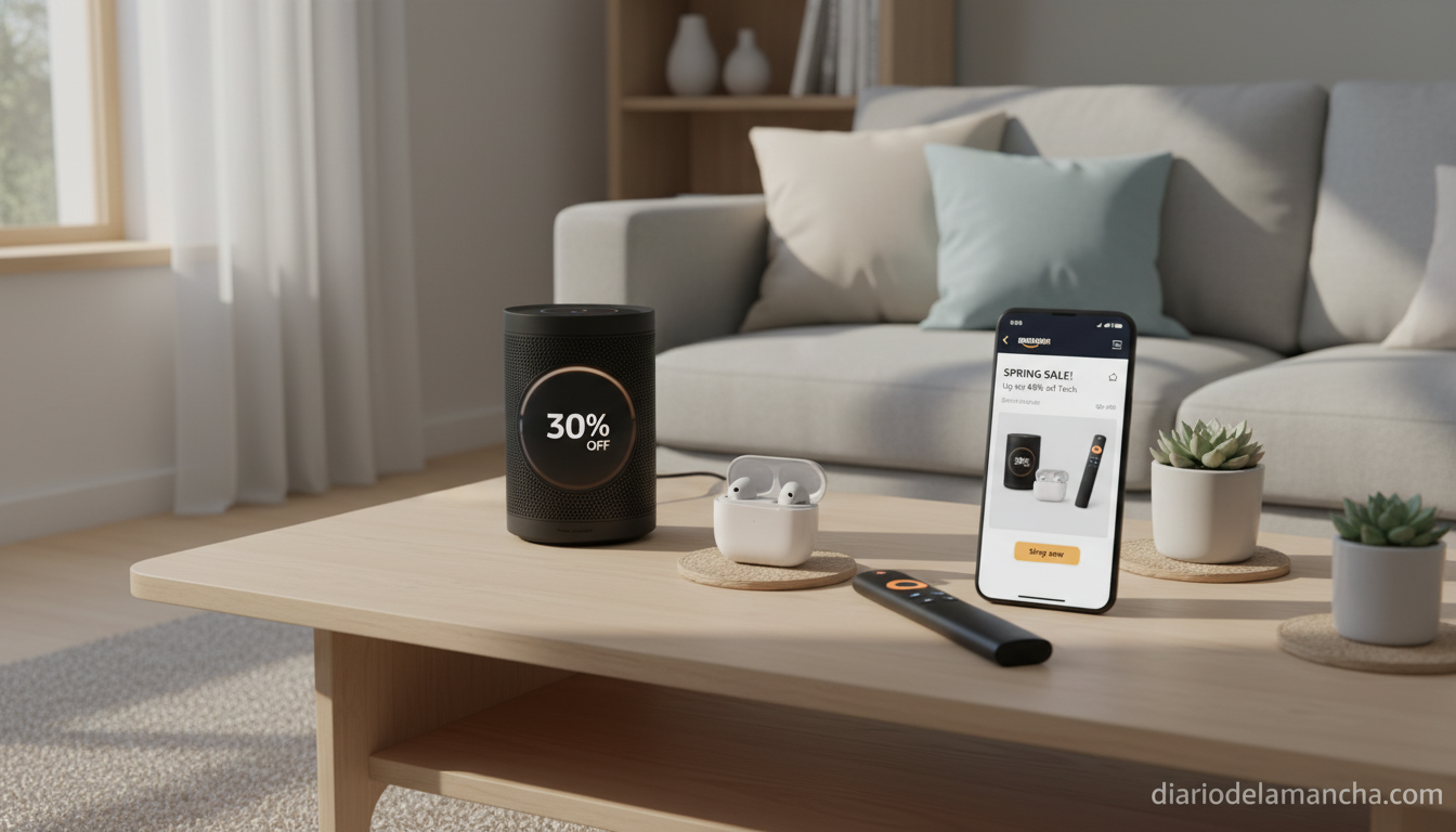 Gadgets tecnologicos en oferta Fiesta Primavera Amazon en salon