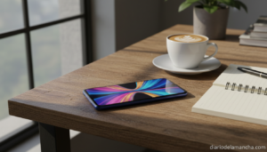 POCO F8 Pro smartphone gama alta asequible sobre escritorio