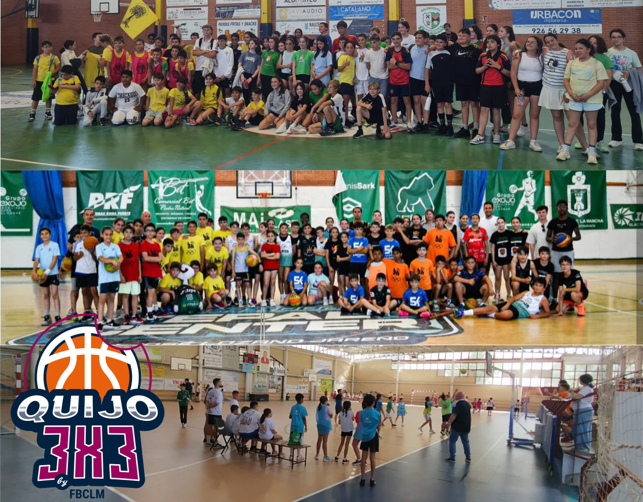 Calendario de fases locales del proyecto Quijo 3x3 de la FBCLM en Castilla-La Mancha