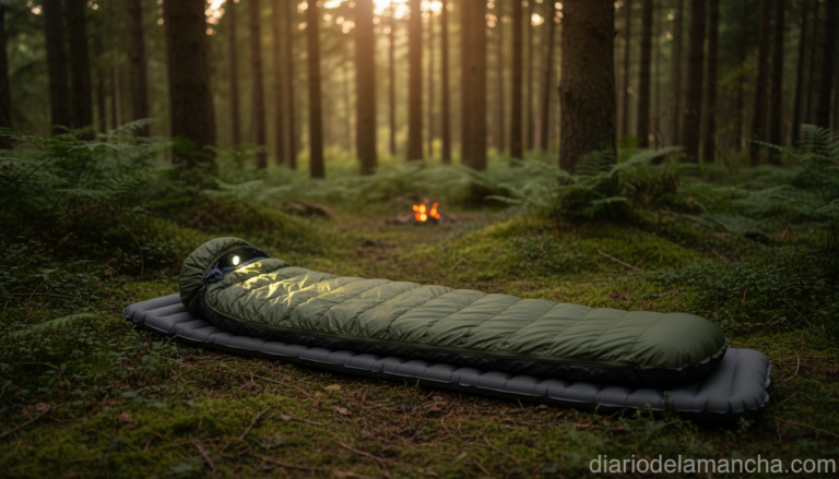 Saco de dormir ligero e impermeable para camping y aventuras al aire libre