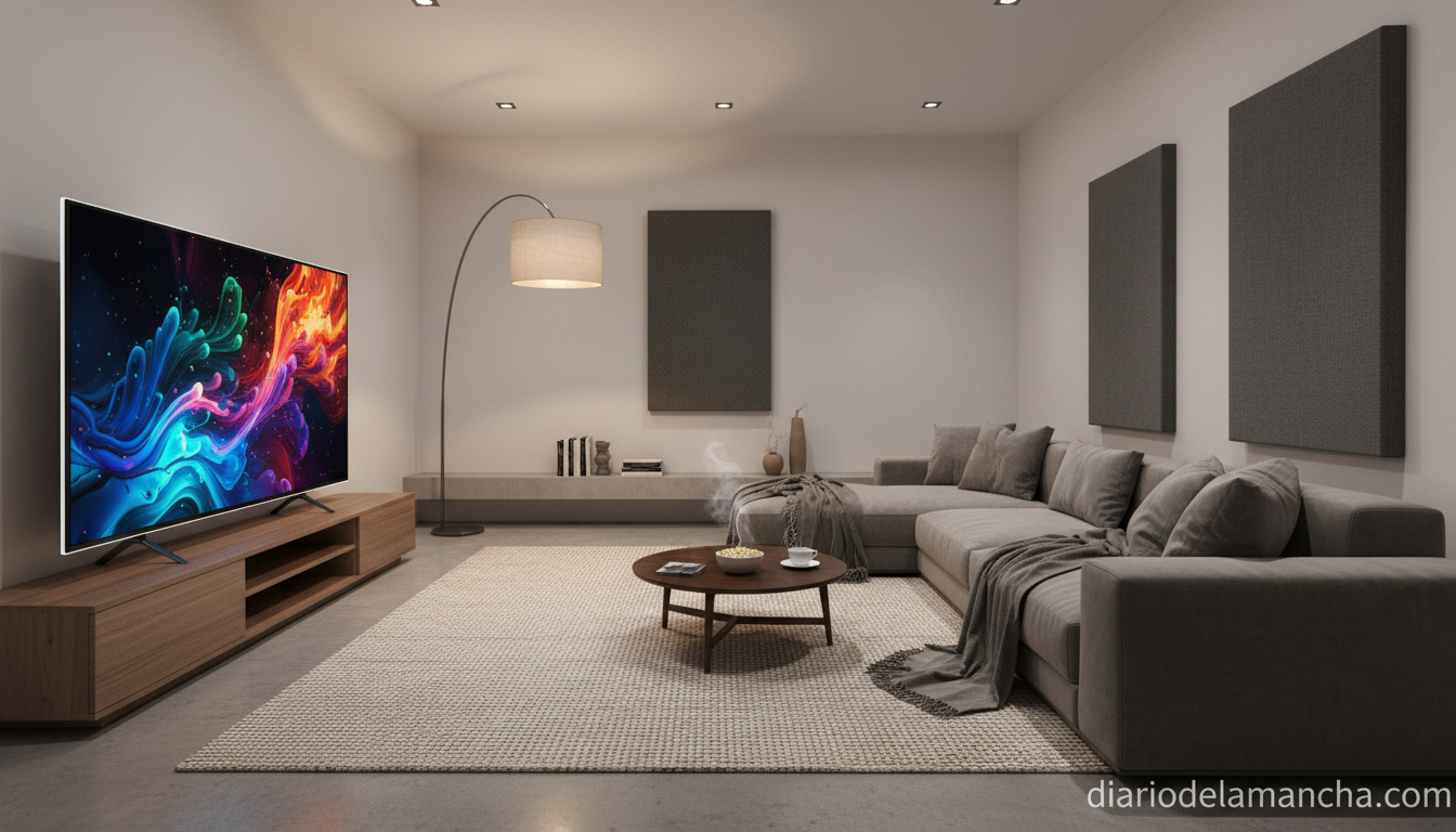Smart TV OLED 4K en salón moderno mejor calidad precio 2026