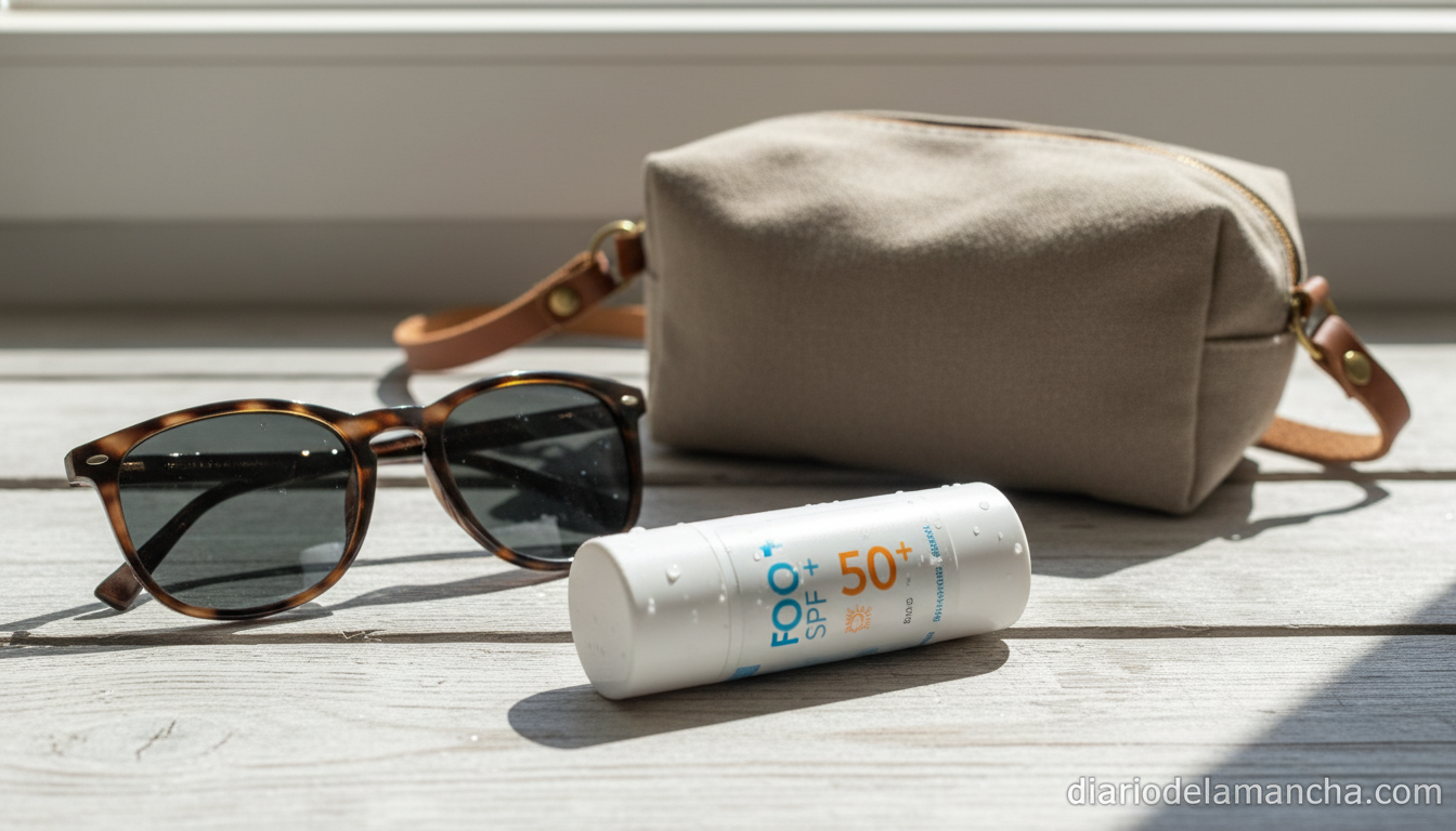Sol y nieve: el stick protector de bolsillo para una piel cuidada en invierno 1 Stick protector solar SPF 50+ en escenario de viaje y montaña