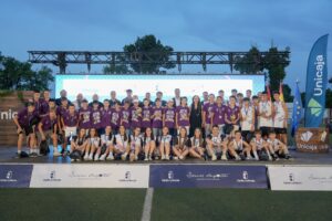 Gala de premios del Deporte Escolar 2025-2026 celebrada en Alcázar de San Juan con representantes de la FBCLM